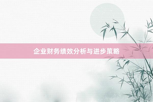 企业财务绩效分析与进步策略